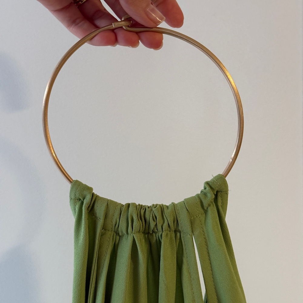 Cult Gaia Lime Green Feather Mini Dress - Picture 7 of 7